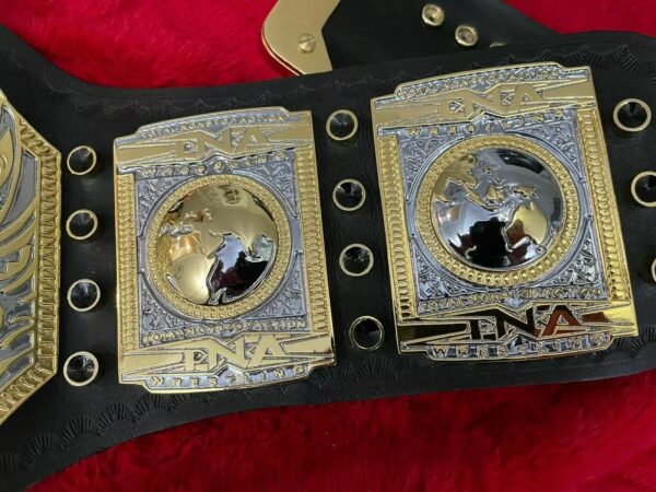 TNA WORLD HEAVYWEIGHT CHAMPIONSHIP TITLE BELT. - Image 5