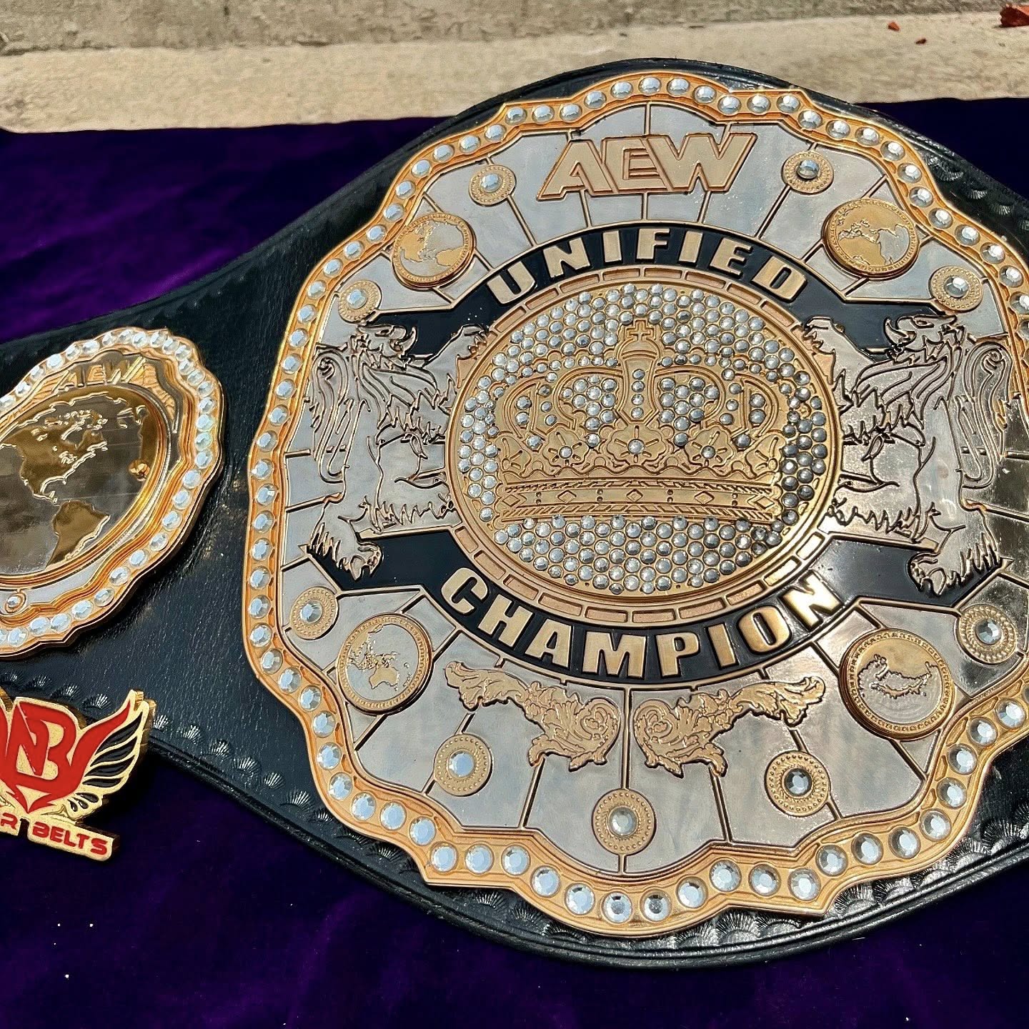 AEW UNIFIED CHAMPIONSHIP TITLE BELT. - Image 12